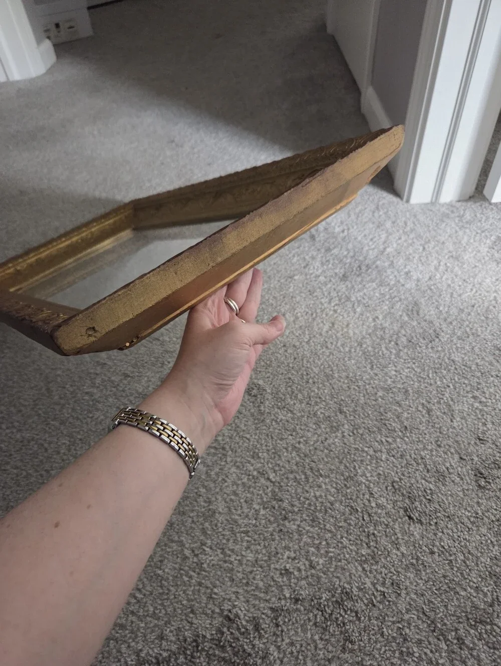 Vintage Gold Hollywood Regency Wood Frame